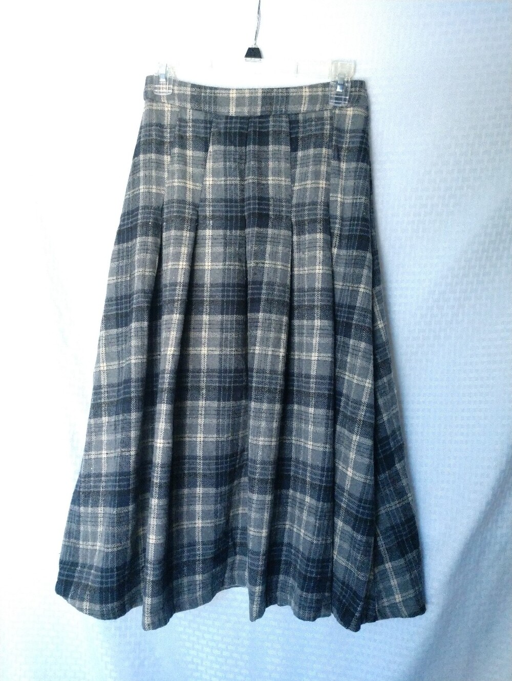 Dazy Skirt Gray Plaid Loose Pleats Academia Fall Autumn Winter Medium